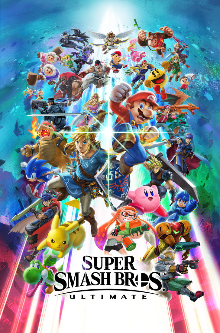 Super Smash Bros. Ultimate OFFICIAL Key Art by Leafpenguins
