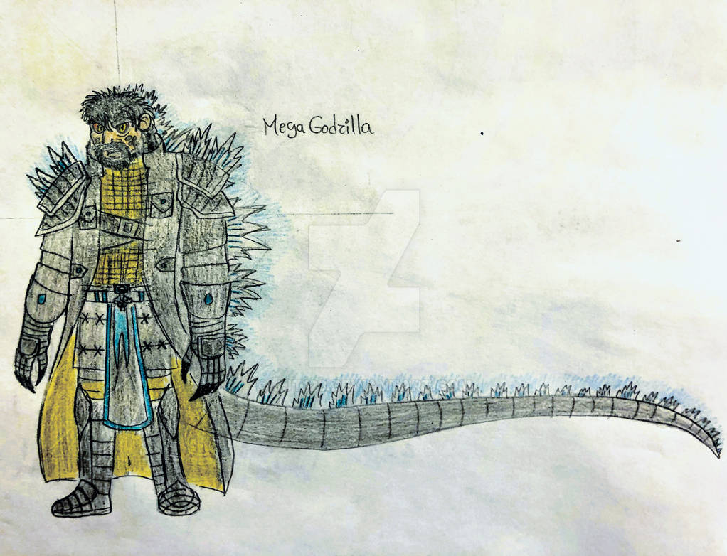 Humanized Godzilla Humanized Mega Godzilla (Titanus Gojira) by JJT123 on DeviantArt