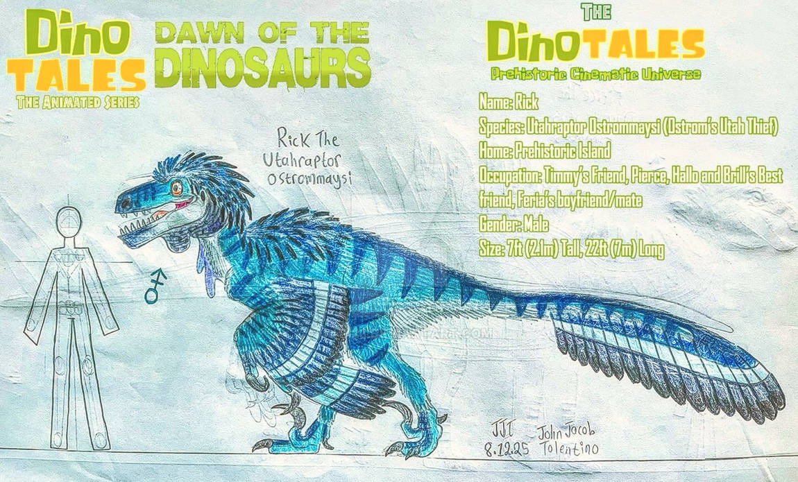 Rick Raptor Rick The Utahraptor Ostrommaysi by JJT123 on DeviantArt