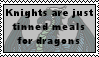 Knights Are Tinned Meals Stamp