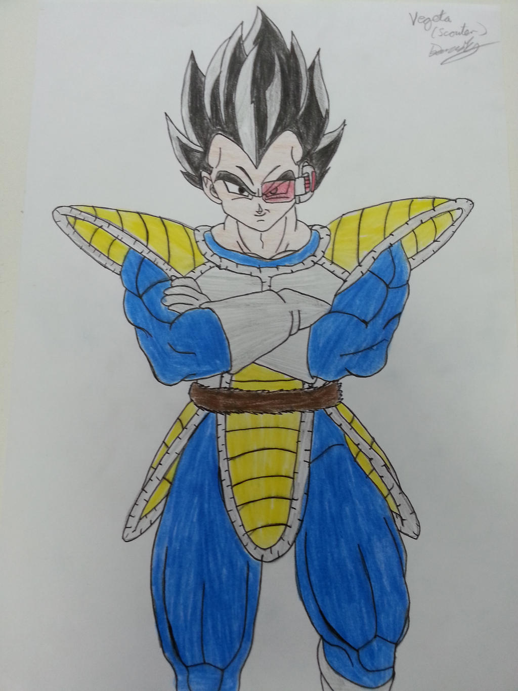 Vegeta Base Form Saiyan Saga by MindWithinTheVoid on DeviantArt