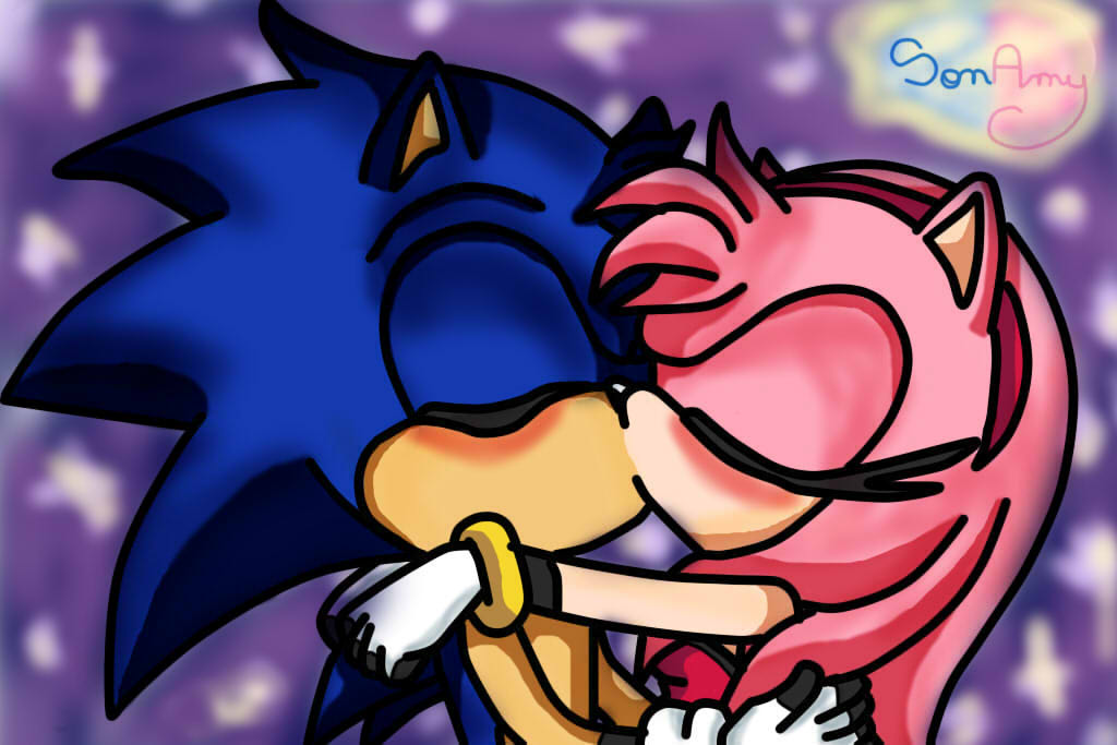 Sonamy Kiss by Kathrime on DeviantArt