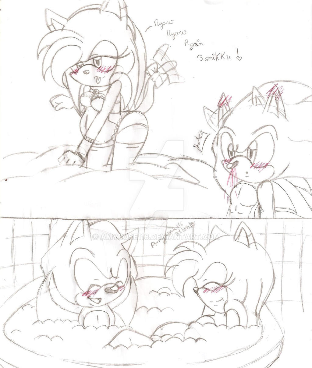 Sonamy Comic - Sonic e Amy fan Art (11249437) - fanpop