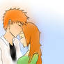 IchiHime - Kiss on the Forehead