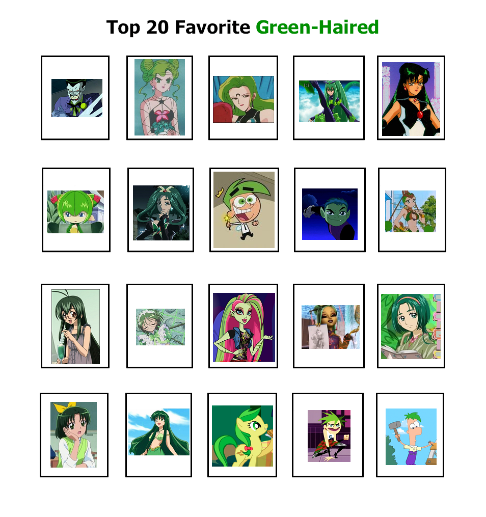 My Top 20 Favorite Green-Haired Characters