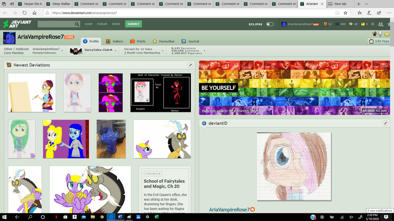 Deviantart Layout 2008 My Old Deviantart Page by AriaVampireRose7 on DeviantArt