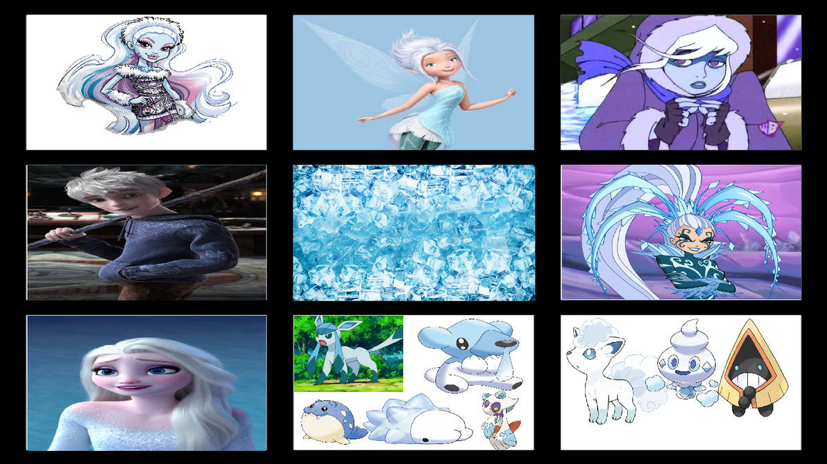 My Favorite Ice Characters by AriaVampireRose7 on DeviantArt