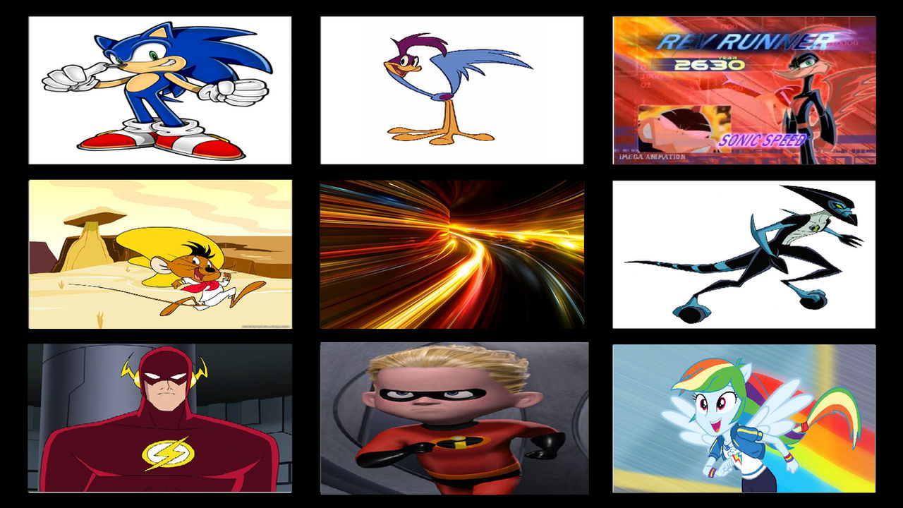 Fast Characters Racing My Favorite Speed Characters by AriaVampireRose7 on DeviantArt