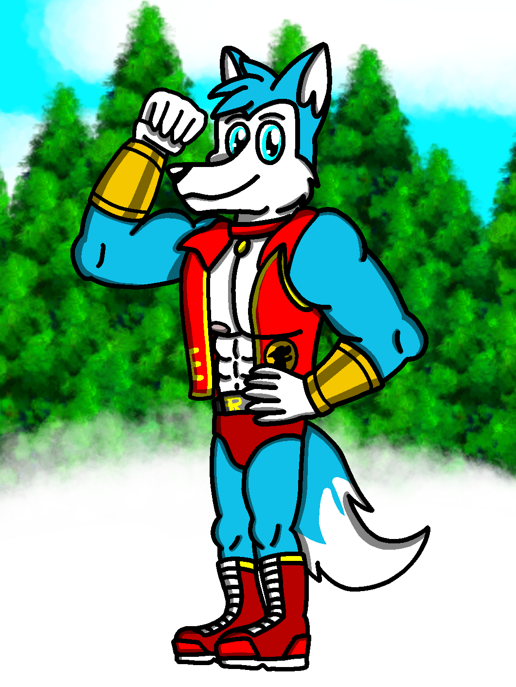 Exile Road Rovers In His New Hero Outfit By Jfoxyrover16 On Deviantart