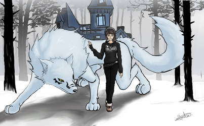 Evelyn y su Lobo :D