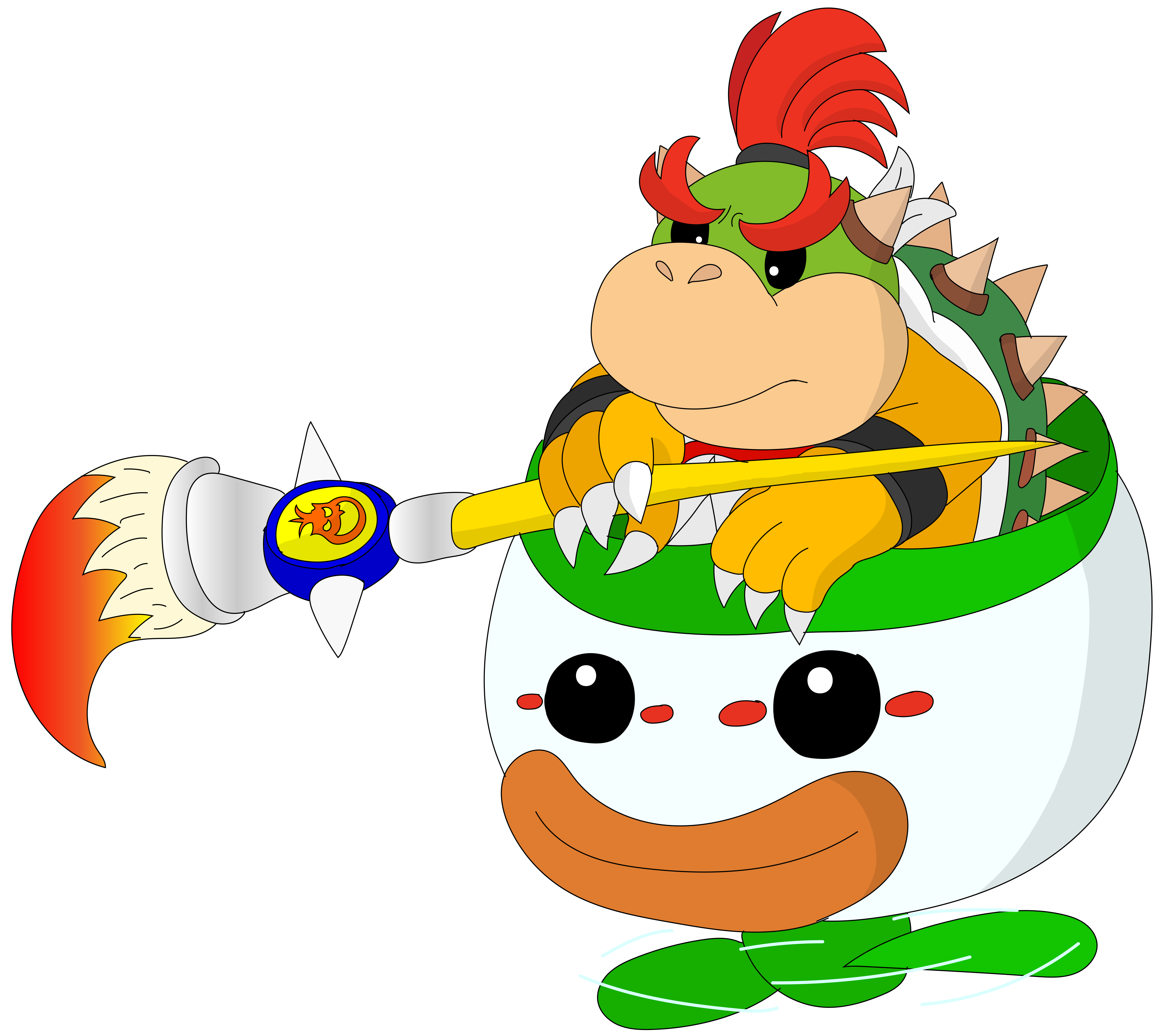 Bowser Jr. (Shadow Mario Mask) by Wizenheimer2003 on DeviantArt