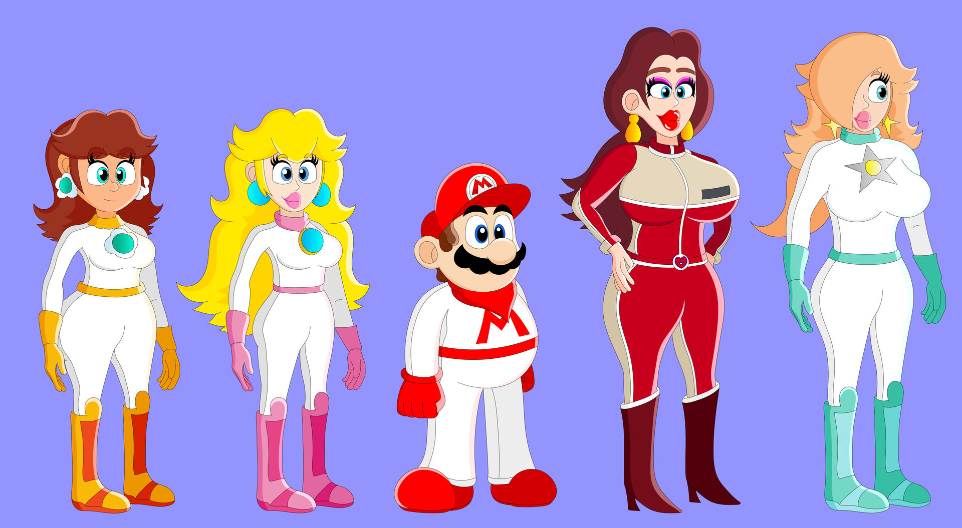 Mario Kart Biker Suits by Kallan21 on DeviantArt