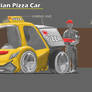Pizza Car Design Painting Practice