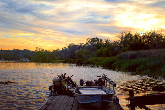 Sunset on the Water