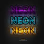 Photoshop neon text effects