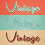 Vintage text effects
