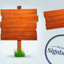 Free Wooden Signboards