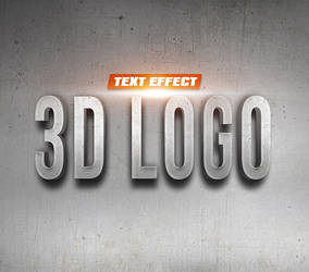 3D Logo on Wall Text Effect