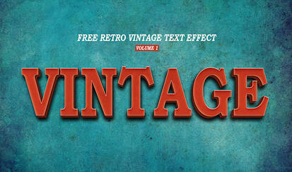 Retro Vintage Text Effect Volume 1