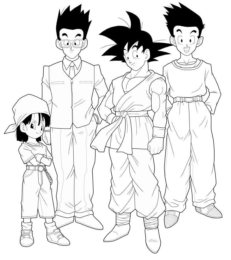 Desenhos para colorir de Dragon Ball Z Trunks - divertidos e