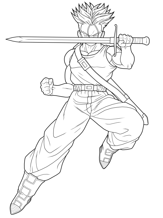 Trunks del Futuro SSJ1 by diogouchiha on DeviantArt