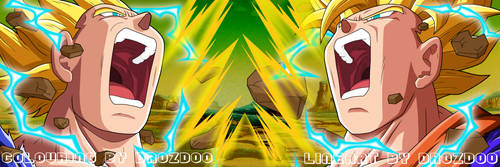 Goku And Vegeta SSJ2 Aura