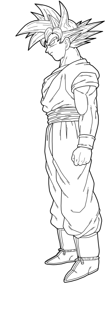 Goku Lineart