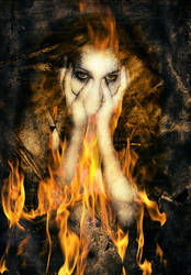 Haunted Mind In Flames by KnightFlyte96