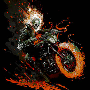 Splash Paint Ghost Rider 2