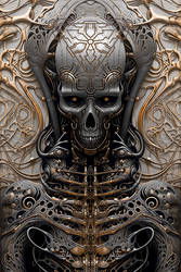 Alien Death God Skull design 6