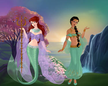 GoddessMaker Ariel and Jasmine