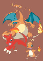 The Flame Pokemon (vector)