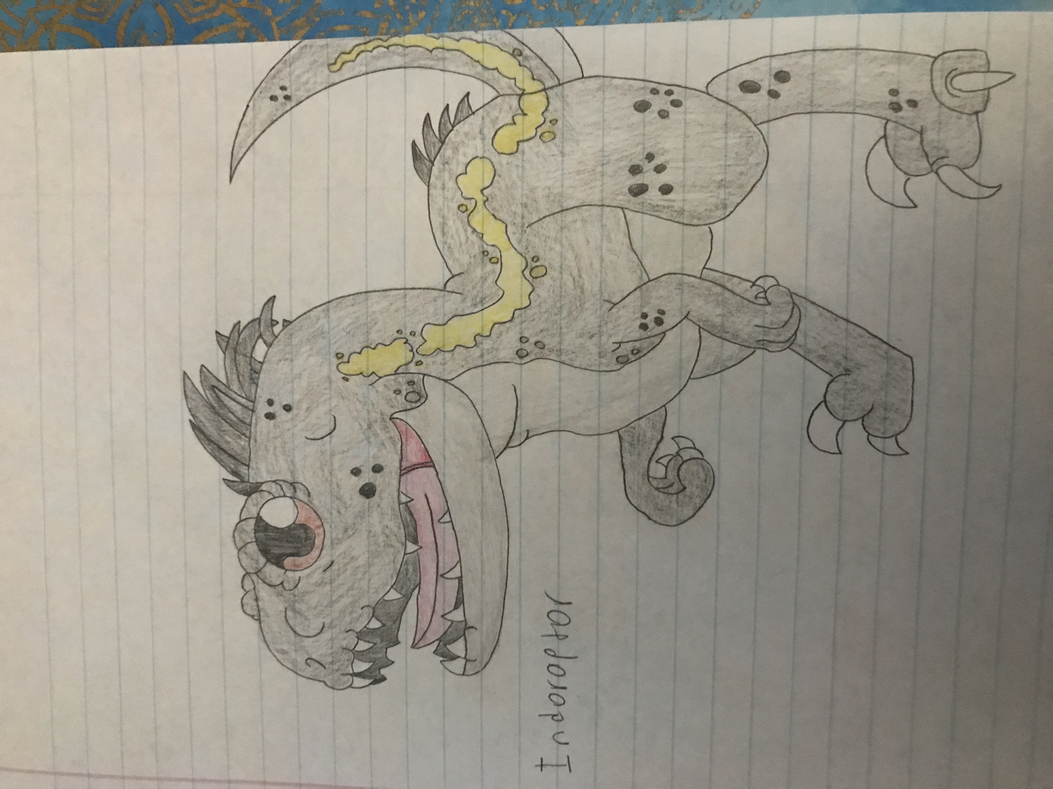 Endo Raptor Drawing The Indoraptor(Jurassic World: Fallen Kingdom art) by GaiaKoraidon on ...