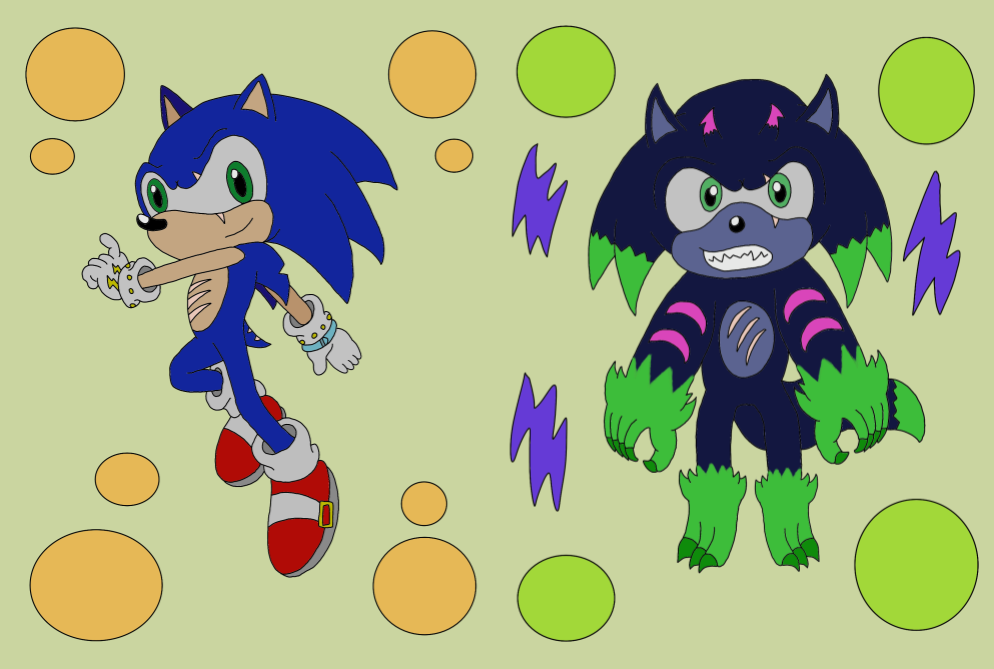 Sonic and Werehog Redesign(The Incredible Werehog) by GaiaKoraidon on ...