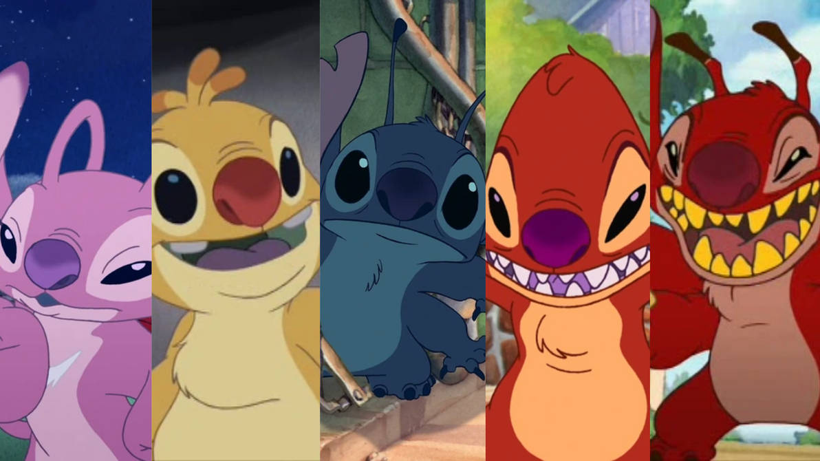 Angel, Ruben, Stitch, 627, and Leroy by GaiaKoraidon on DeviantArt