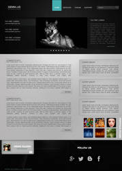 Personal web-site in black