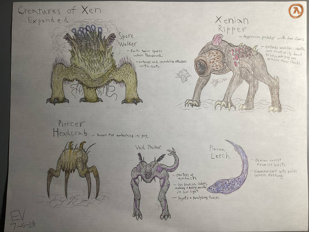 Creatures of Xen Expanded #1 by EvanVizuett on DeviantArt