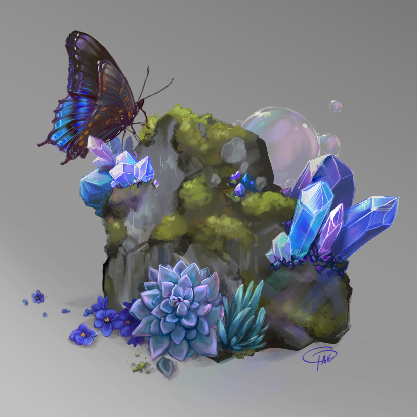 The Blue in things by MissTakArt