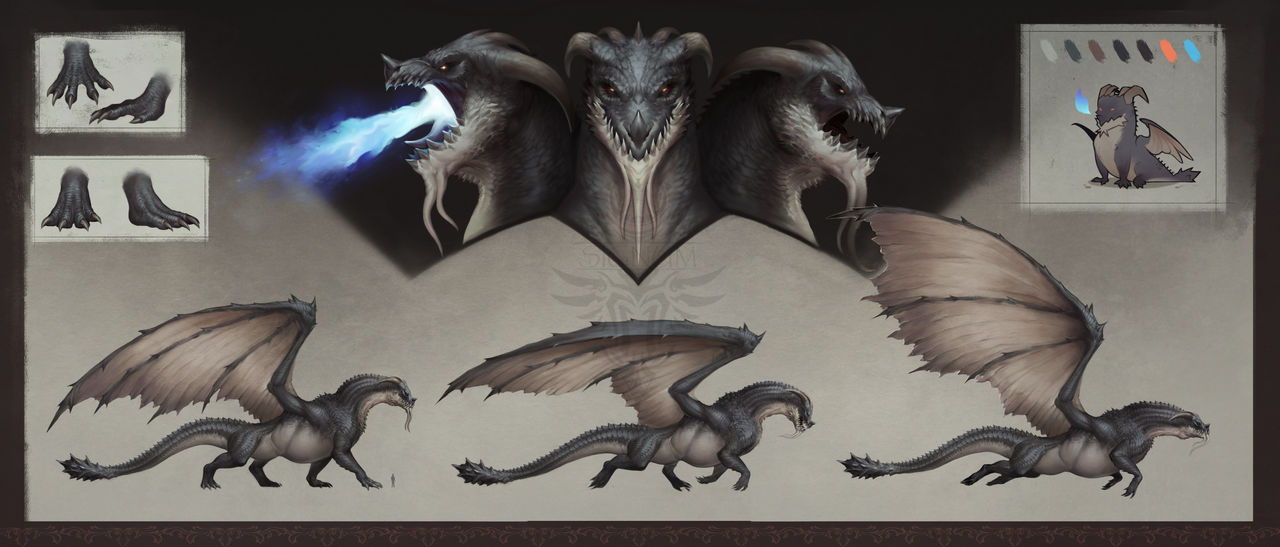 dragon reference|commission by SignumIgnitum on DeviantArt