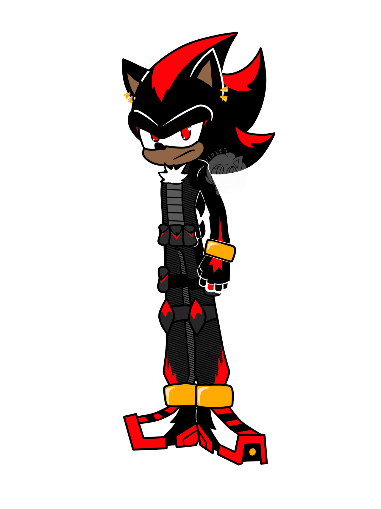 Shadow Re-redesign by VioletLauren on DeviantArt