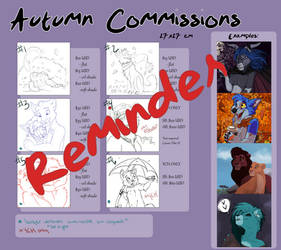 Fall/Autumn YCH and Commission Reminder