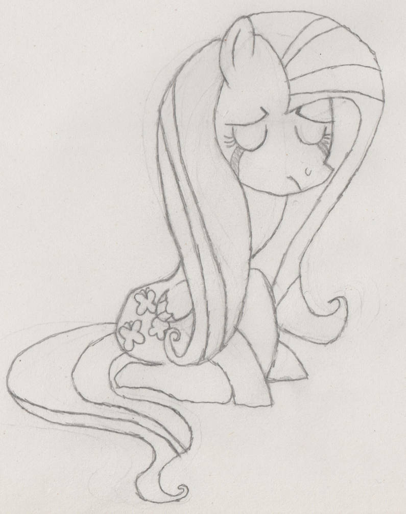Flutter sad by HeadlongEquestria