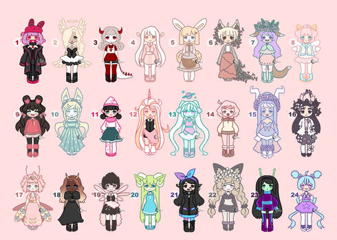 24 Random Adopts | 9/24 OPEN