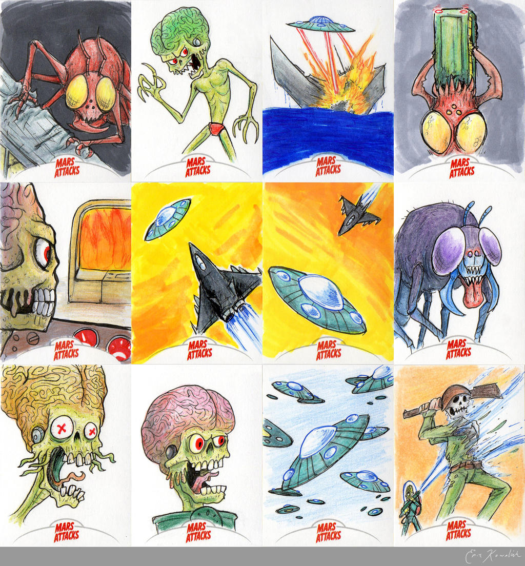 Mars Attacks Invasion Sketch Cards - 06 by Monster-Man-08 on DeviantArt