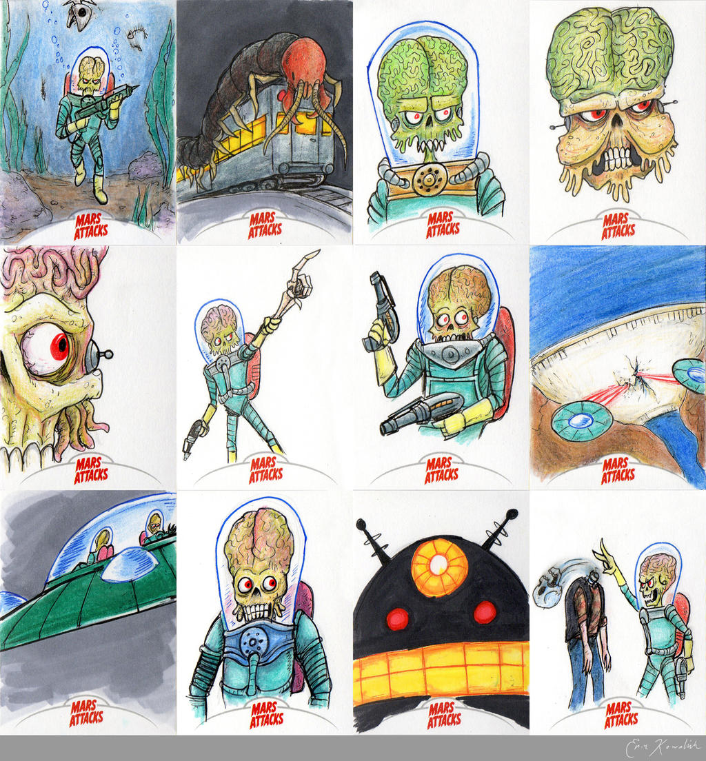 Mars Attacks Invasion Sketch Cards - 14 by Monster-Man-08 on DeviantArt