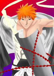 Colored Ichigo Drawing