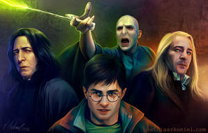 hp: Harry, Snape, Lucius, Voldemort