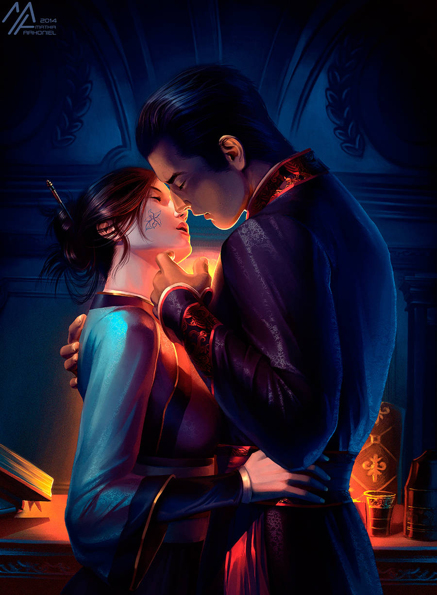 elantra: Kaylin and Lord Diarmat by MathiaArkoniel