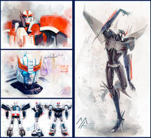 Transformers watercolor