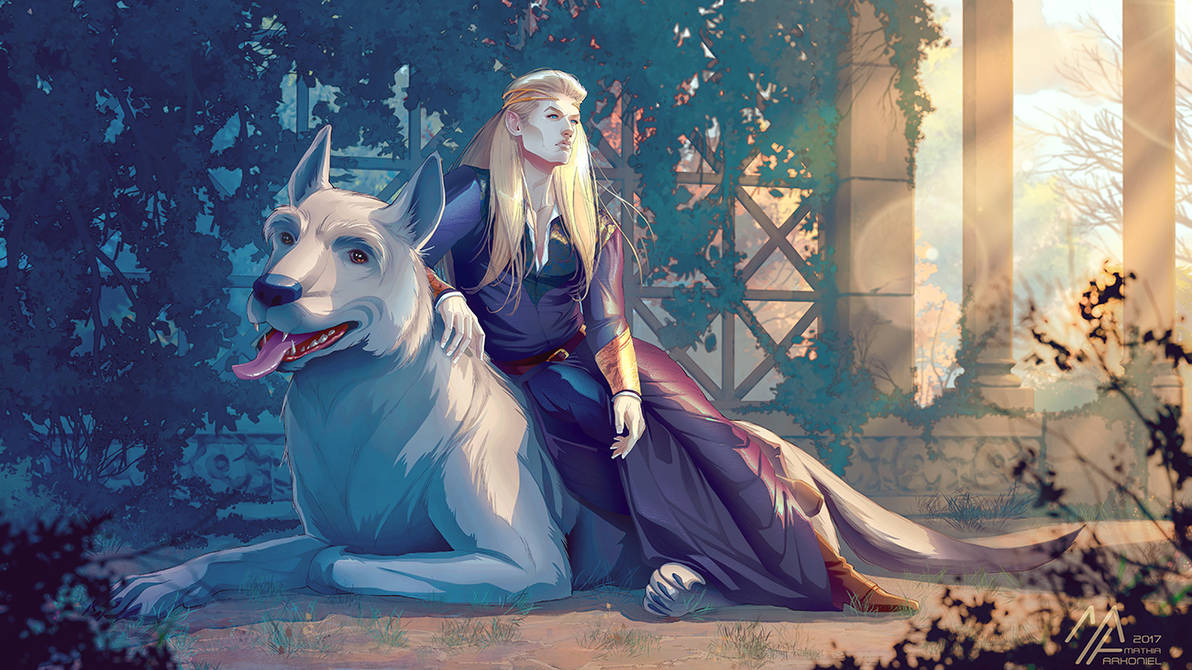 Silmarillion Celegorm Huan by MathiaArkoniel